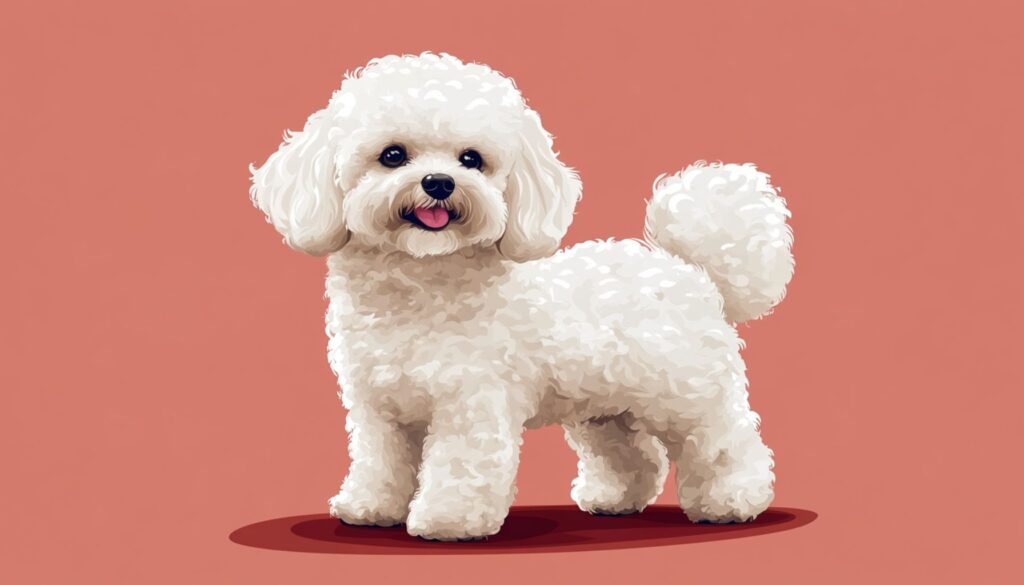 Vector Illustration of a Fluffy Bichon Frise