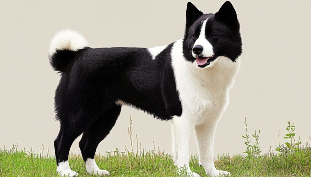 Karelian Bear Dog vector illustration