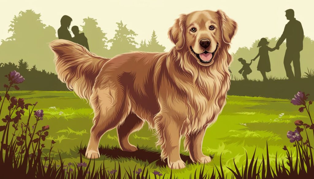 Golden Retriever Vector Illustration