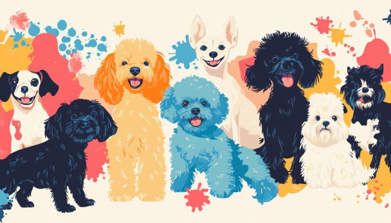 Vector Illustration of Various Hypoallergenic Dog Breeds