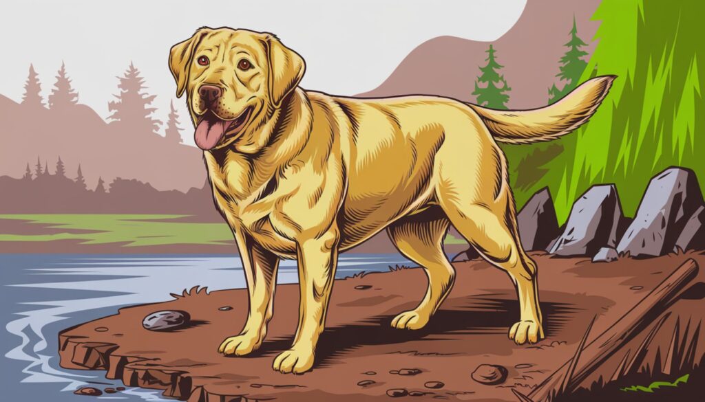 Labrador Retriever Vector Illustration