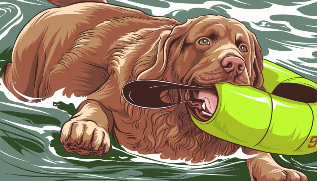 Newfoundland Working Dog Vector Illustration