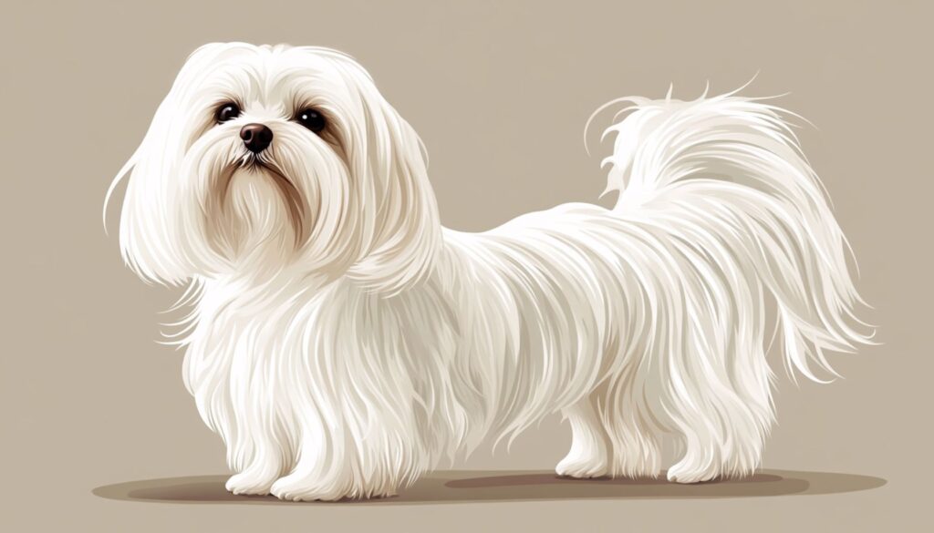 Vector Illustration of an Elegant Maltese