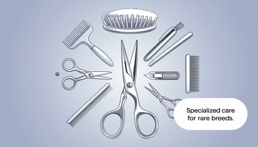 Dog grooming tools vector illustration